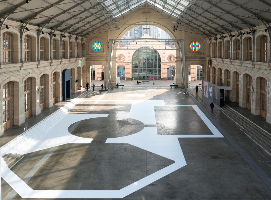 Rauminstallation des House of One in der Kulturinstitution Le Centquatre in Paris, 2016